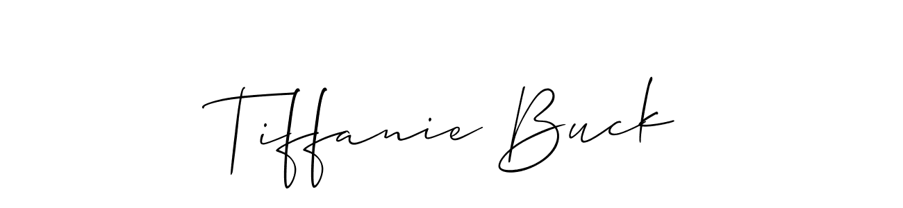 Similarly Allison_Script is the best handwritten signature design. Signature creator online .You can use it as an online autograph creator for name Tiffanie Buck. Tiffanie Buck signature style 2 images and pictures png