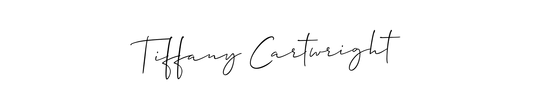 The best way (Allison_Script) to make a short signature is to pick only two or three words in your name. The name Tiffany Cartwright include a total of six letters. For converting this name. Tiffany Cartwright signature style 2 images and pictures png