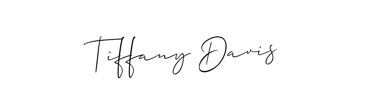 Design your own signature with our free online signature maker. With this signature software, you can create a handwritten (Allison_Script) signature for name Tiffany Davis. Tiffany Davis signature style 2 images and pictures png