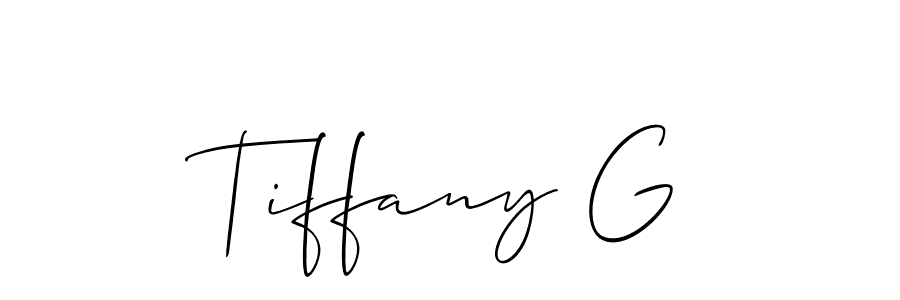 Once you've used our free online signature maker to create your best signature Allison_Script style, it's time to enjoy all of the benefits that Tiffany G name signing documents. Tiffany G signature style 2 images and pictures png