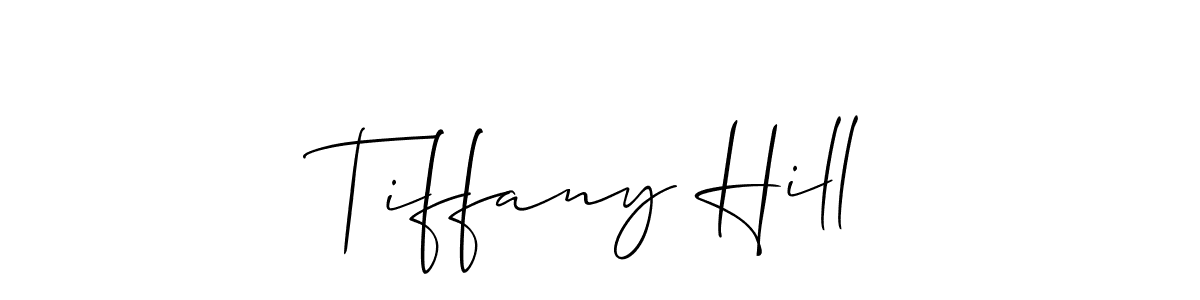 Similarly Allison_Script is the best handwritten signature design. Signature creator online .You can use it as an online autograph creator for name Tiffany Hill. Tiffany Hill signature style 2 images and pictures png