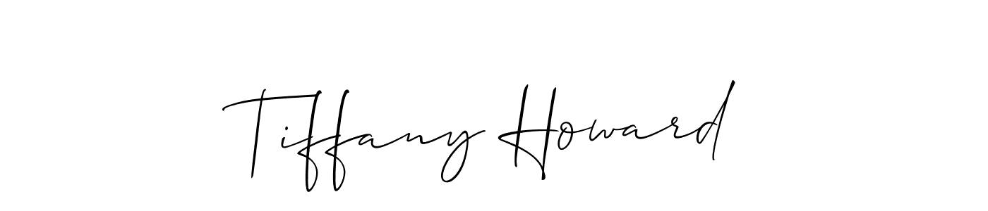 Tiffany Howard stylish signature style. Best Handwritten Sign (Allison_Script) for my name. Handwritten Signature Collection Ideas for my name Tiffany Howard. Tiffany Howard signature style 2 images and pictures png