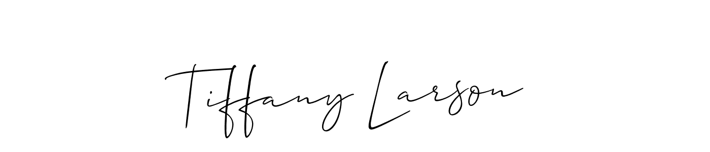 Use a signature maker to create a handwritten signature online. With this signature software, you can design (Allison_Script) your own signature for name Tiffany Larson. Tiffany Larson signature style 2 images and pictures png