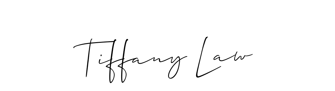 Also we have Tiffany Law name is the best signature style. Create professional handwritten signature collection using Allison_Script autograph style. Tiffany Law signature style 2 images and pictures png