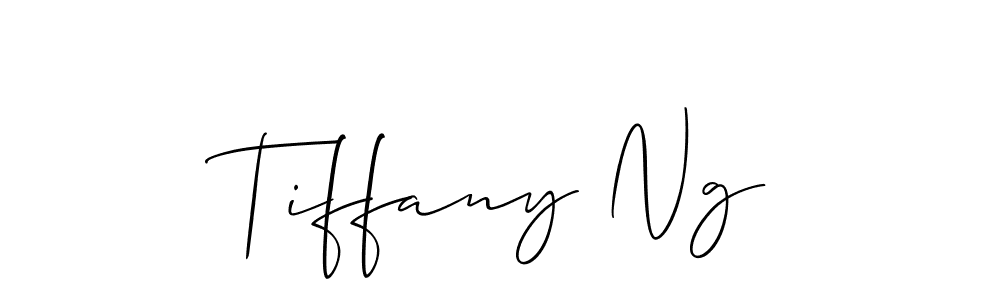Tiffany Ng stylish signature style. Best Handwritten Sign (Allison_Script) for my name. Handwritten Signature Collection Ideas for my name Tiffany Ng. Tiffany Ng signature style 2 images and pictures png