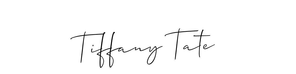 Create a beautiful signature design for name Tiffany Tate. With this signature (Allison_Script) fonts, you can make a handwritten signature for free. Tiffany Tate signature style 2 images and pictures png