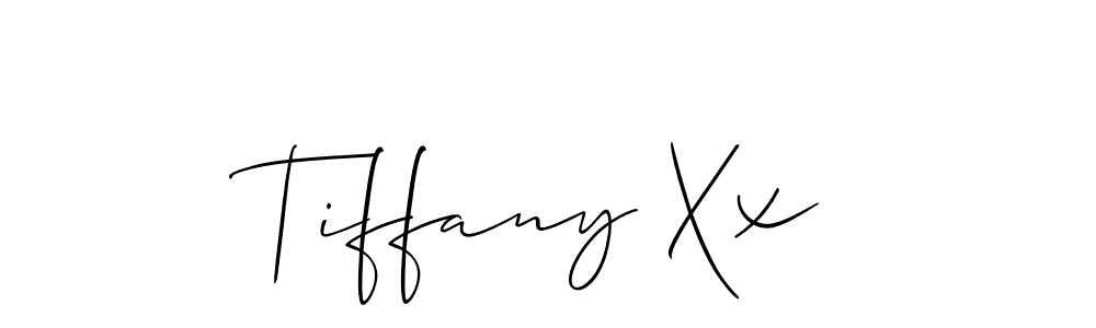 Design your own signature with our free online signature maker. With this signature software, you can create a handwritten (Allison_Script) signature for name Tiffany Xx. Tiffany Xx signature style 2 images and pictures png