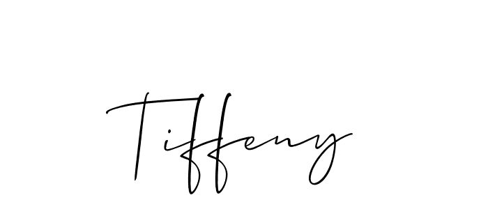 Create a beautiful signature design for name Tiffeny. With this signature (Allison_Script) fonts, you can make a handwritten signature for free. Tiffeny signature style 2 images and pictures png