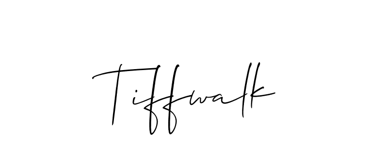 Allison_Script is a professional signature style that is perfect for those who want to add a touch of class to their signature. It is also a great choice for those who want to make their signature more unique. Get Tiffwalk name to fancy signature for free. Tiffwalk signature style 2 images and pictures png