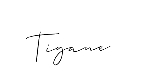 How to make Tigane signature? Allison_Script is a professional autograph style. Create handwritten signature for Tigane name. Tigane signature style 2 images and pictures png