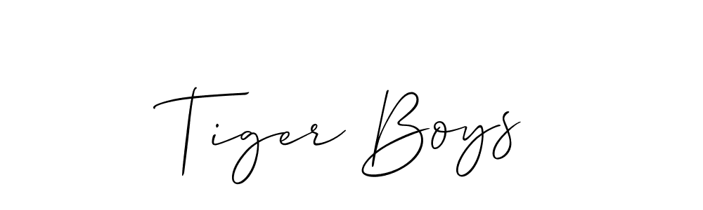How to make Tiger Boys signature? Allison_Script is a professional autograph style. Create handwritten signature for Tiger Boys name. Tiger Boys signature style 2 images and pictures png