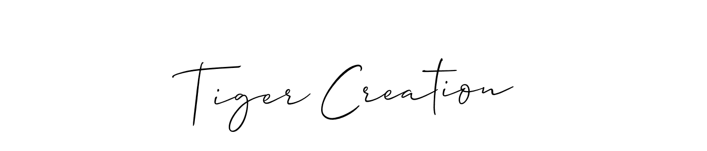 Once you've used our free online signature maker to create your best signature Allison_Script style, it's time to enjoy all of the benefits that Tiger Creation name signing documents. Tiger Creation signature style 2 images and pictures png