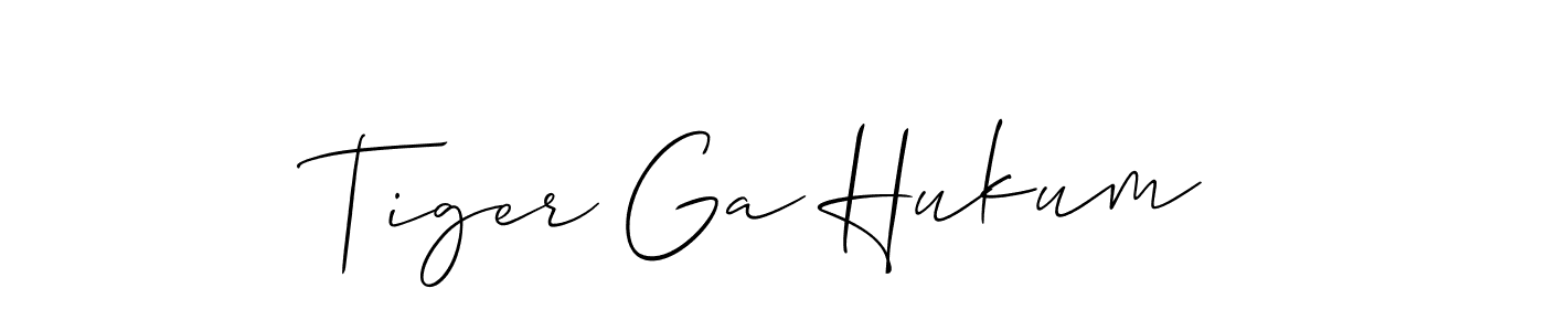 Tiger Ga Hukum stylish signature style. Best Handwritten Sign (Allison_Script) for my name. Handwritten Signature Collection Ideas for my name Tiger Ga Hukum. Tiger Ga Hukum signature style 2 images and pictures png