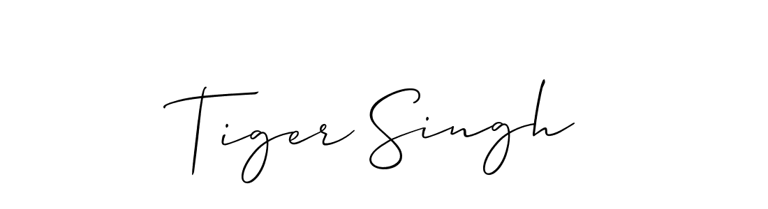This is the best signature style for the Tiger Singh name. Also you like these signature font (Allison_Script). Mix name signature. Tiger Singh signature style 2 images and pictures png