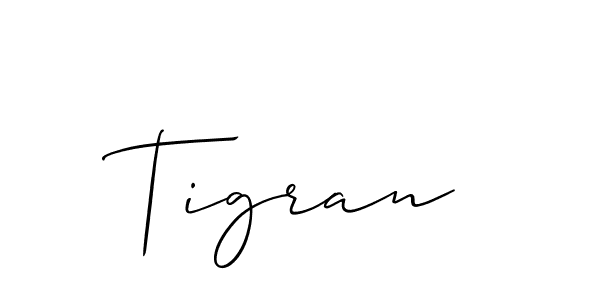Also we have Tigran name is the best signature style. Create professional handwritten signature collection using Allison_Script autograph style. Tigran signature style 2 images and pictures png