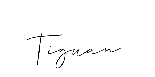Use a signature maker to create a handwritten signature online. With this signature software, you can design (Allison_Script) your own signature for name Tiguan. Tiguan signature style 2 images and pictures png