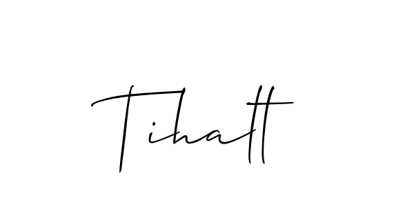 Once you've used our free online signature maker to create your best signature Allison_Script style, it's time to enjoy all of the benefits that Tihalt name signing documents. Tihalt signature style 2 images and pictures png