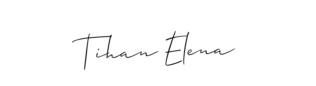 You can use this online signature creator to create a handwritten signature for the name Tihan Elena. This is the best online autograph maker. Tihan Elena signature style 2 images and pictures png