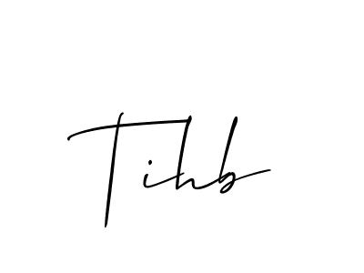 Also we have Tihb name is the best signature style. Create professional handwritten signature collection using Allison_Script autograph style. Tihb signature style 2 images and pictures png