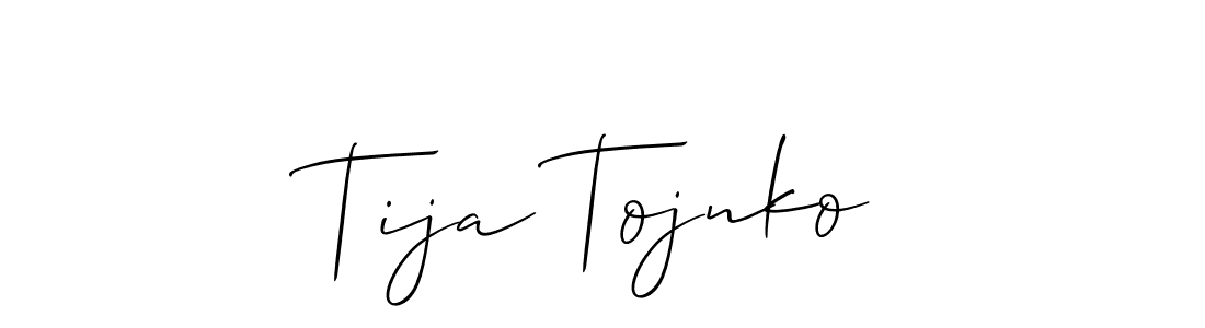 Make a beautiful signature design for name Tija Tojnko. Use this online signature maker to create a handwritten signature for free. Tija Tojnko signature style 2 images and pictures png