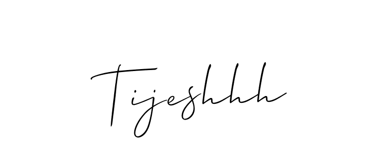 The best way (Allison_Script) to make a short signature is to pick only two or three words in your name. The name Tijeshhh include a total of six letters. For converting this name. Tijeshhh signature style 2 images and pictures png