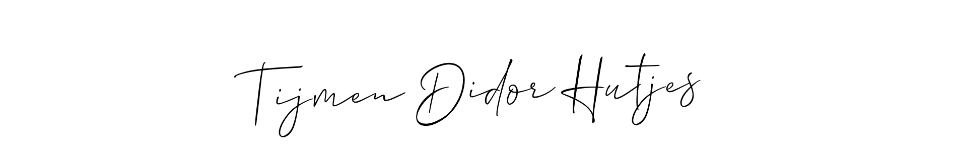 Tijmen Didor Hutjes stylish signature style. Best Handwritten Sign (Allison_Script) for my name. Handwritten Signature Collection Ideas for my name Tijmen Didor Hutjes. Tijmen Didor Hutjes signature style 2 images and pictures png