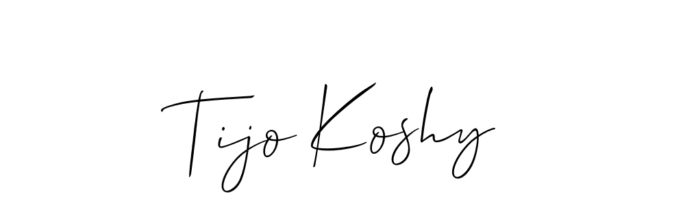 You can use this online signature creator to create a handwritten signature for the name Tijo Koshy. This is the best online autograph maker. Tijo Koshy signature style 2 images and pictures png