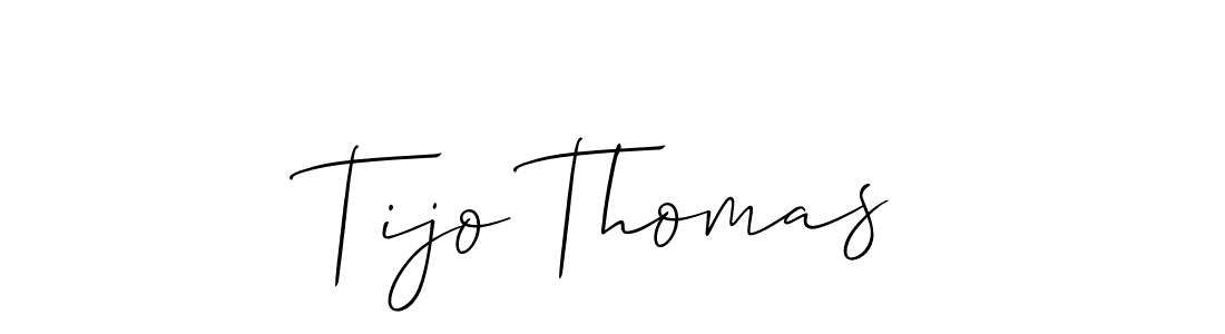 How to Draw Tijo Thomas signature style? Allison_Script is a latest design signature styles for name Tijo Thomas. Tijo Thomas signature style 2 images and pictures png