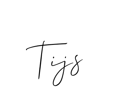 Allison_Script is a professional signature style that is perfect for those who want to add a touch of class to their signature. It is also a great choice for those who want to make their signature more unique. Get Tijs name to fancy signature for free. Tijs signature style 2 images and pictures png