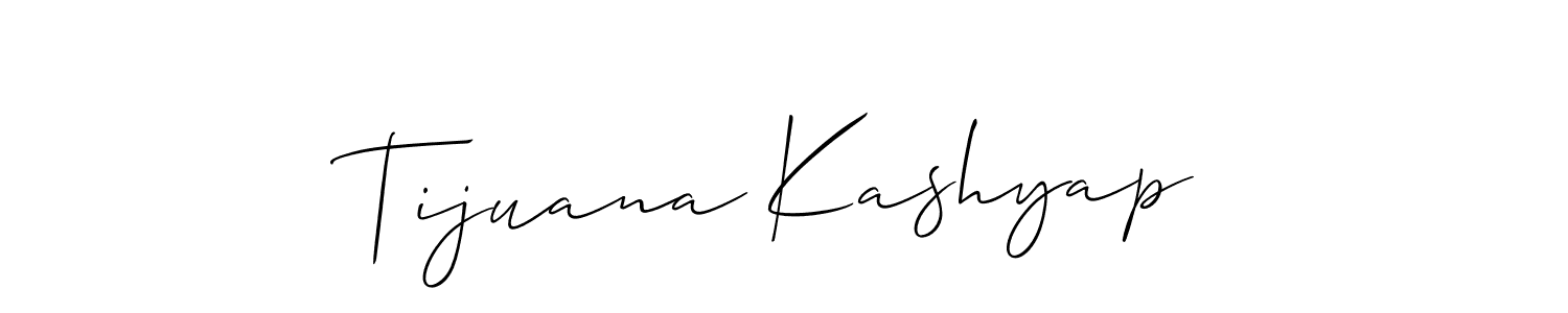 Once you've used our free online signature maker to create your best signature Allison_Script style, it's time to enjoy all of the benefits that Tijuana Kashyap name signing documents. Tijuana Kashyap signature style 2 images and pictures png