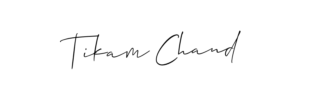 Design your own signature with our free online signature maker. With this signature software, you can create a handwritten (Allison_Script) signature for name Tikam Chand. Tikam Chand signature style 2 images and pictures png