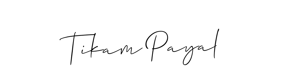 Once you've used our free online signature maker to create your best signature Allison_Script style, it's time to enjoy all of the benefits that Tikam Payal name signing documents. Tikam Payal signature style 2 images and pictures png