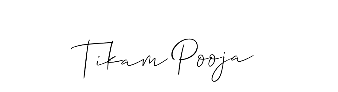 Once you've used our free online signature maker to create your best signature Allison_Script style, it's time to enjoy all of the benefits that Tikam Pooja name signing documents. Tikam Pooja signature style 2 images and pictures png