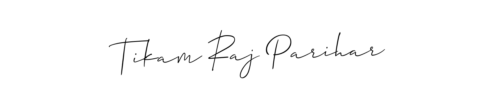 How to Draw Tikam Raj Parihar signature style? Allison_Script is a latest design signature styles for name Tikam Raj Parihar. Tikam Raj Parihar signature style 2 images and pictures png