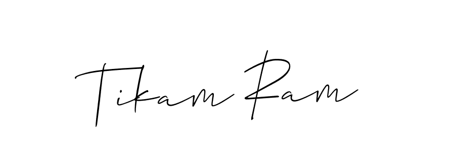 Create a beautiful signature design for name Tikam Ram. With this signature (Allison_Script) fonts, you can make a handwritten signature for free. Tikam Ram signature style 2 images and pictures png