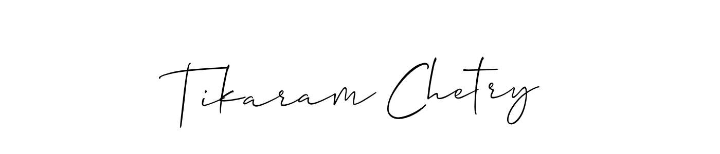 if you are searching for the best signature style for your name Tikaram Chetry. so please give up your signature search. here we have designed multiple signature styles  using Allison_Script. Tikaram Chetry signature style 2 images and pictures png