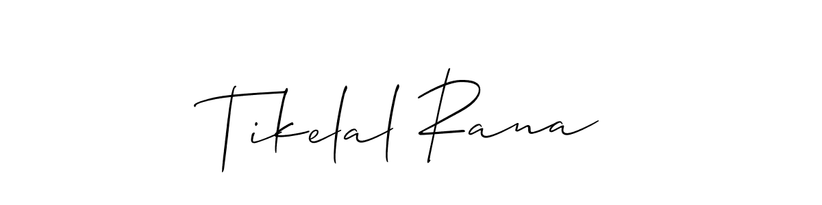 The best way (Allison_Script) to make a short signature is to pick only two or three words in your name. The name Tikelal Rana include a total of six letters. For converting this name. Tikelal Rana signature style 2 images and pictures png