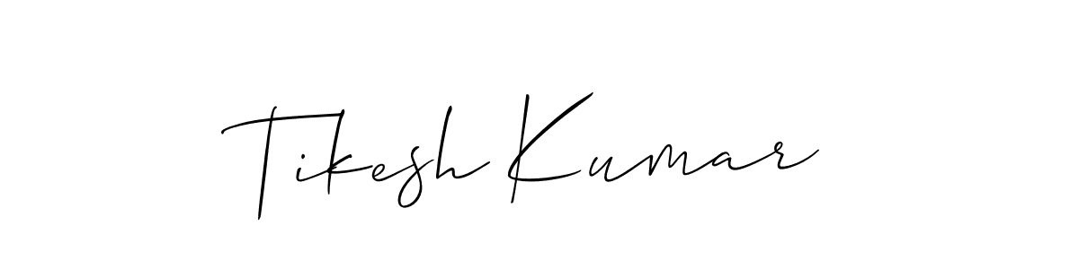 Tikesh Kumar stylish signature style. Best Handwritten Sign (Allison_Script) for my name. Handwritten Signature Collection Ideas for my name Tikesh Kumar. Tikesh Kumar signature style 2 images and pictures png