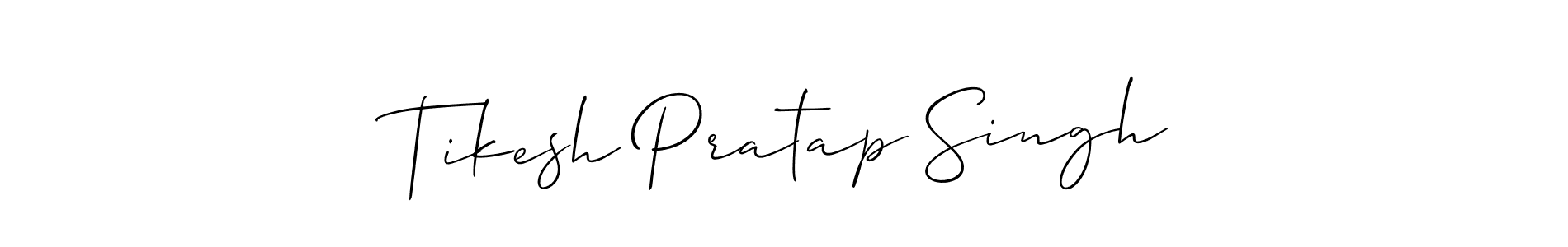 How to Draw Tikesh Pratap Singh signature style? Allison_Script is a latest design signature styles for name Tikesh Pratap Singh. Tikesh Pratap Singh signature style 2 images and pictures png