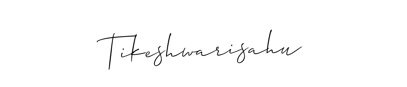 Design your own signature with our free online signature maker. With this signature software, you can create a handwritten (Allison_Script) signature for name Tikeshwarisahu. Tikeshwarisahu signature style 2 images and pictures png