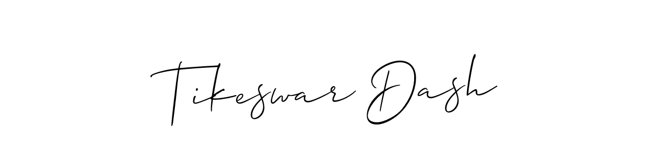 How to Draw Tikeswar Dash signature style? Allison_Script is a latest design signature styles for name Tikeswar Dash. Tikeswar Dash signature style 2 images and pictures png