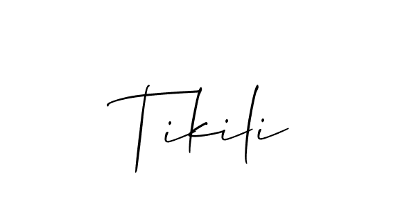 It looks lik you need a new signature style for name Tikili. Design unique handwritten (Allison_Script) signature with our free signature maker in just a few clicks. Tikili signature style 2 images and pictures png