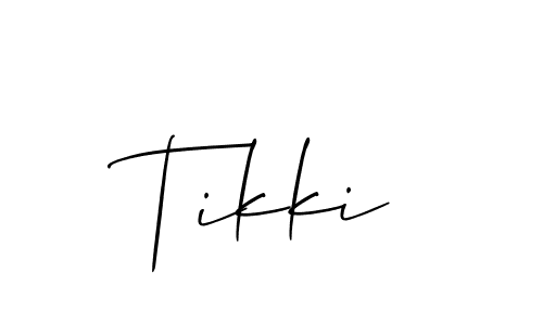 Tikki stylish signature style. Best Handwritten Sign (Allison_Script) for my name. Handwritten Signature Collection Ideas for my name Tikki. Tikki signature style 2 images and pictures png