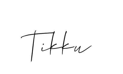 Create a beautiful signature design for name Tikku. With this signature (Allison_Script) fonts, you can make a handwritten signature for free. Tikku signature style 2 images and pictures png