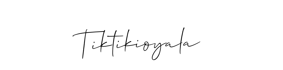 Tiktikioyala stylish signature style. Best Handwritten Sign (Allison_Script) for my name. Handwritten Signature Collection Ideas for my name Tiktikioyala. Tiktikioyala signature style 2 images and pictures png