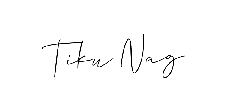Also You can easily find your signature by using the search form. We will create Tiku Nag name handwritten signature images for you free of cost using Allison_Script sign style. Tiku Nag signature style 2 images and pictures png