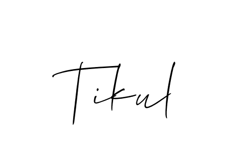 Once you've used our free online signature maker to create your best signature Allison_Script style, it's time to enjoy all of the benefits that Tikul name signing documents. Tikul signature style 2 images and pictures png