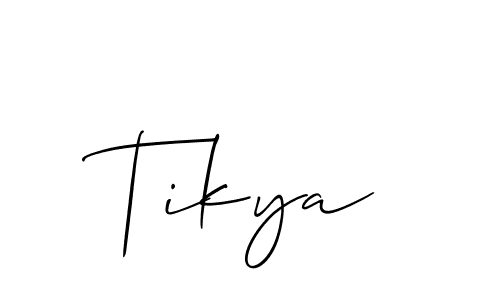 Make a short Tikya signature style. Manage your documents anywhere anytime using Allison_Script. Create and add eSignatures, submit forms, share and send files easily. Tikya signature style 2 images and pictures png