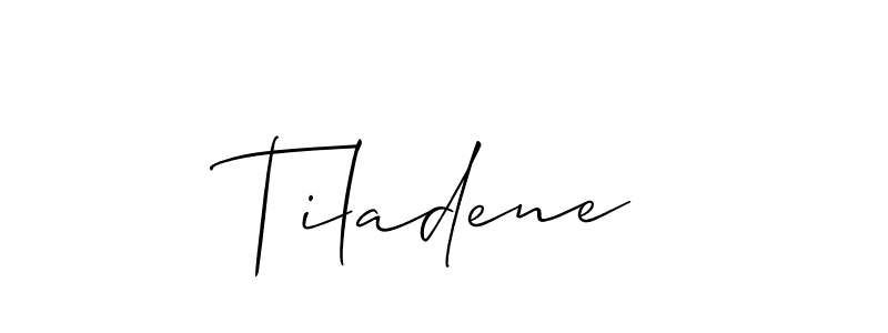 Tiladene stylish signature style. Best Handwritten Sign (Allison_Script) for my name. Handwritten Signature Collection Ideas for my name Tiladene. Tiladene signature style 2 images and pictures png