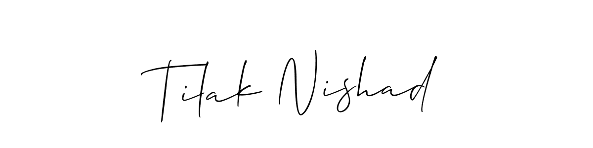 Make a beautiful signature design for name Tilak Nishad. Use this online signature maker to create a handwritten signature for free. Tilak Nishad signature style 2 images and pictures png